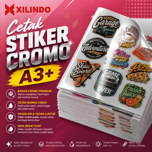 Cetak Stiker Cromo A3+