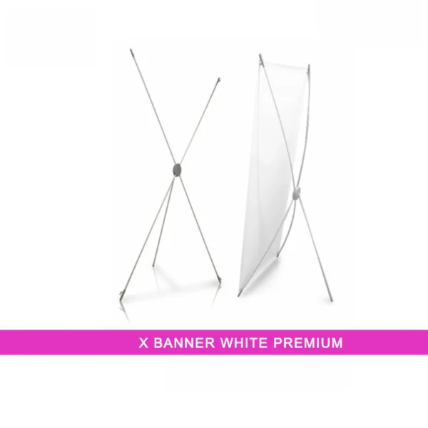 Kerangka X-Banner PVC Putih